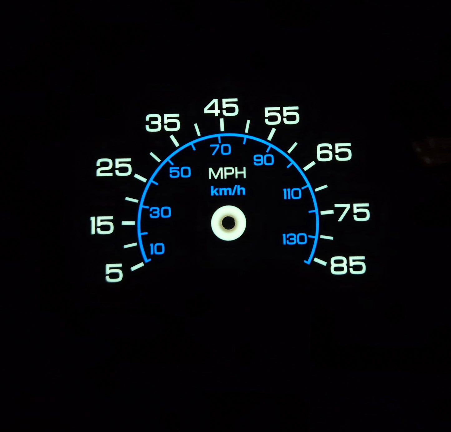 85mph Speedometer