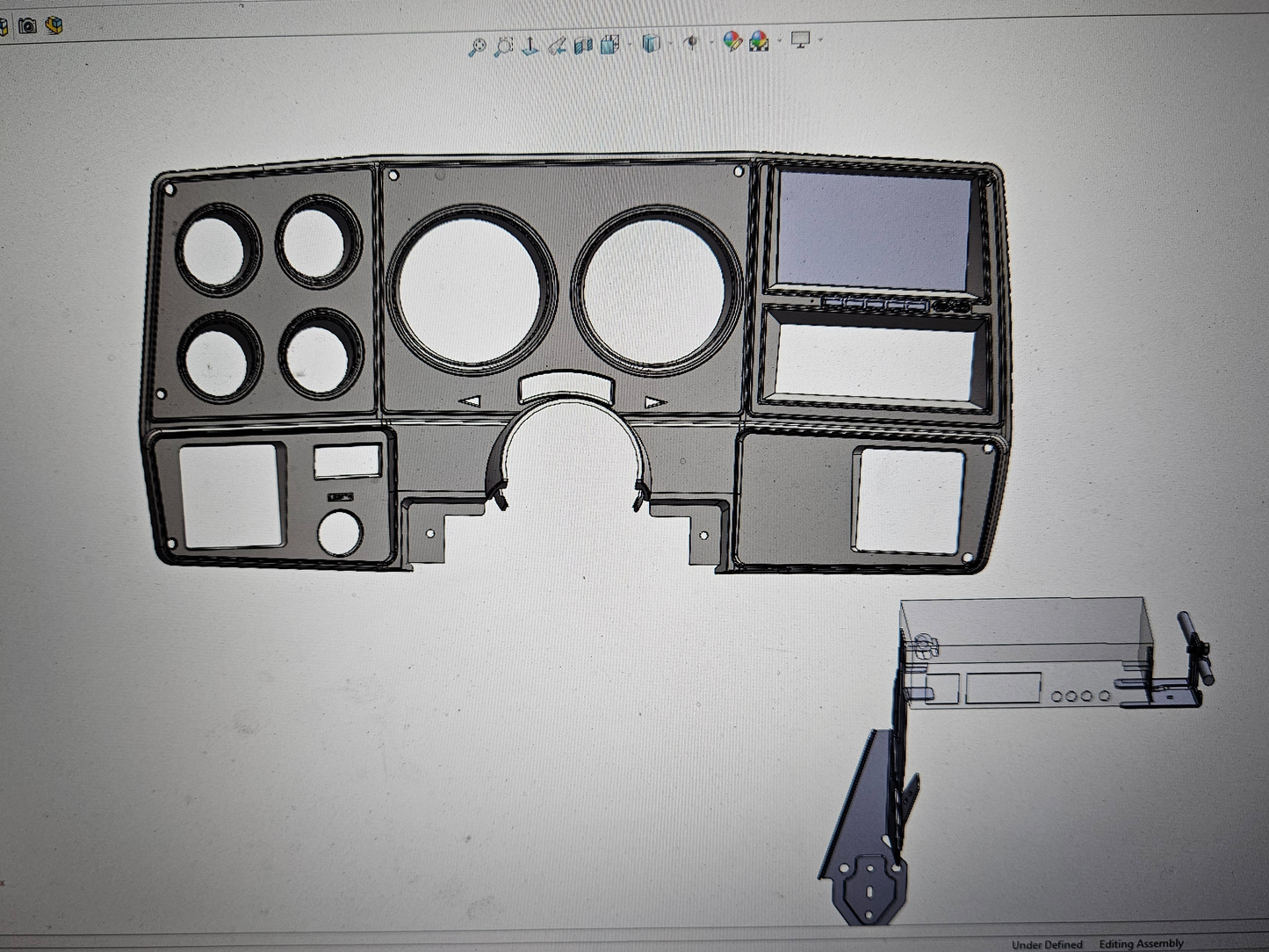 1978-1980 Chevy Pickup/K5/Suburban Touch Screen and Bezel, w-AC