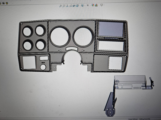 1978-1980 Chevy Pickup/K5/Suburban Touch Screen and Bezel, w-AC
