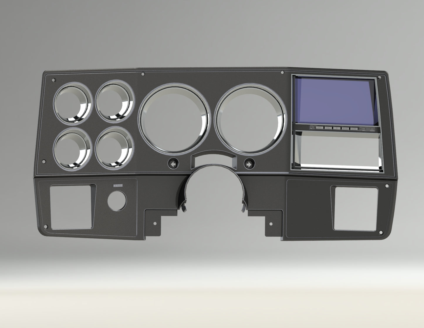 84-87 Chevy Pickup/K5/Suburban Touch Screen and Bezel, w-AC
